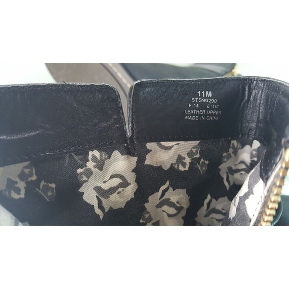 Sperry Women's Ankle Boots Black Leather Zip Size 11 - Picture 7 of 9